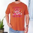 Groovy All Booked For Valentines Books Pink Coquette Bow Men's Comfort Colors T-Shirt Yam