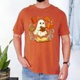 Halloween Cute Ghost Shirt Reading Books Ghost Men's Comfort Colors T-Shirt Yam