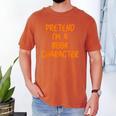 Halloween Pretend I'm Book Character Costume Lazy Adult Kids Men's Comfort Colors T-Shirt Yam Halloween Pretend I'm Book Character Costume Lazy Adult Kids Men's Comfort Colors T-Shirt Yam