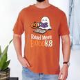 Halloween Teacher Women Cute Reading Ghost Read More Books Men's Comfort Colors T-Shirt Yam