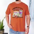 Happiness Is Coffee And a Good Book Women Love Reading Book Men's Comfort Colors T-Shirt Yam