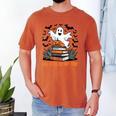 Haunted By My TBR Boo Halloween Book Lover Librarian Men's Comfort Colors T-Shirt Yam