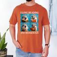 Hedgehog Love Reading And Hedgehogs Child Book Lover Men's Comfort Colors T-Shirt Yam