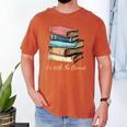 I'm With The Banned Read Banned Books Bookworm Men Women Men's Comfort Colors T-Shirt Yam