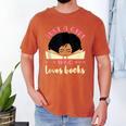 Just a Girl Who Loves Books African American Book Nerd Lover Men's Comfort Colors T-Shirt Yam