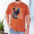Just a Girl Who Loves Books Men's Comfort Colors T-Shirt Yam