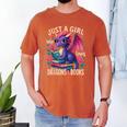 Just a Girl Who Loves Dragons And Books Dragon Men's Comfort Colors T-Shirt Yam