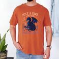 Just a Girl Who Loves Dragons And Books Fantasy Men's Comfort Colors T-Shirt Yam