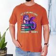 Just a Girl Who Loves Dragons And Books Reading Men's Comfort Colors T-Shirt Yam