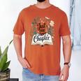 Just One More Chapter Bookish Book Reading Botanical Men's Comfort Colors T-Shirt Yam