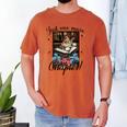 Just One More Chapter Cat Reading Books Coffee Lovers Premium Tri-Blend Men's Comfort Colors T-Shirt Yam