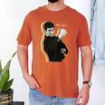 Kids Bruce Lee Photo From Fighting Method Book Kids Men's Comfort Colors T-Shirt Yam