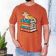 Leopard Gecko Book Lover Reading Men's Comfort Colors T-Shirt Yam Leopard Gecko Book Lover Reading Men's Comfort Colors T-Shirt Yam
