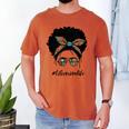 Librarian Teacher Messy Bun Life Book Library Back To School Men's Comfort Colors T-Shirt Yam