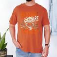 Library Halloween Book Lover Ghost With Books Men's Comfort Colors T-Shirt Yam