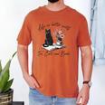 Life Better With 2 Cats Books Kitten Kitty Women Girls Kids Men's Comfort Colors T-Shirt Yam