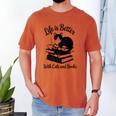 Life Is Better With Cats & Books Tuxedo Cat Mom Women Men's Comfort Colors T-Shirt Yam