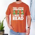 This Little Leprechaun Likes To Read St Patrick's Day Book Men's Comfort Colors T-Shirt Yam