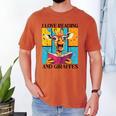 Love Reading And Giraffes Cute Giraffe Reading Book Lovers Men's Comfort Colors T-Shirt Yam Love Reading And Giraffes Cute Giraffe Reading Book Lovers Men's Comfort Colors T-Shirt Yam