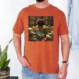 Melanin Afro Women Educated Reading Book History Girls Men's Comfort Colors T-Shirt Yam