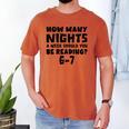 How Many Nights A Week Should You Be Reading 6-7 Book Lover Premium Tri-Blend Men's Comfort Colors T-Shirt Yam
