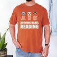 Nothing Beats Reading Librarian Book Bookworm Men's Comfort Colors T-Shirt Yam Nothing Beats Reading Librarian Book Bookworm Men's Comfort Colors T-Shirt Yam
