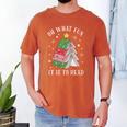 Oh What Fun It Is To Read Book Christmas Tree Premium Tri-Blend Men's Comfort Colors T-Shirt Yam