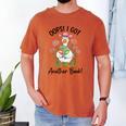 Oops I Got Another Book Cute Goose Librarian Reading Teacher Men's Comfort Colors T-Shirt Yam Oops I Got Another Book Cute Goose Librarian Reading Teacher Men's Comfort Colors T-Shirt Yam