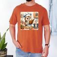 Owl Learning To Cook With Cookbook Chef Apron Stove Cooking Men's Comfort Colors T-Shirt Yam Owl Learning To Cook With Cookbook Chef Apron Stove Cooking Men's Comfort Colors T-Shirt Yam
