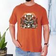 Owl Reading Books Book Library Bookworm Men's Comfort Colors T-Shirt Yam
