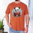 Panda With Book For Reading Enthusiasts Men's Comfort Colors T-Shirt Yam Panda With Book For Reading Enthusiasts Men's Comfort Colors T-Shirt Yam