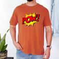 POW -Adults Kids Comic Book Cartoon Pop Art Novelty Sarcastic Men's Comfort Colors T-Shirt Yam POW -Adults Kids Comic Book Cartoon Pop Art Novelty Sarcastic Men's Comfort Colors T-Shirt Yam
