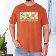 Preppy 100 Days Of School Goose Coffee Books Teacher Life Men's Comfort Colors T-Shirt Yam
