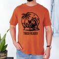 Raccoon Reading Books Summer Humor Trash Reader Men's Comfort Colors T-Shirt Yam