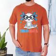 I Read Alotl Cute Axolotl Reading Book Lover Men's Comfort Colors T-Shirt Yam I Read Alotl Cute Axolotl Reading Book Lover Men's Comfort Colors T-Shirt Yam