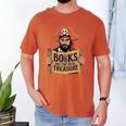 Read Book Reader Library Reading Librarian Pirate Bookworm Men's Comfort Colors T-Shirt Yam