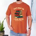 I Read Books Bookworm Halloween Men's Comfort Colors T-Shirt Yam