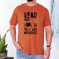 Read More Books Ghost Halloween Reading Teacher Literacy Men's Comfort Colors T-Shirt Yam