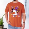 Read More Books Ghost Reading Book Teacher Halloween Men's Comfort Colors T-Shirt Yam
