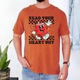 Read Your Heart Out Teacher Valentines Book Lover Men's Comfort Colors T-Shirt Yam