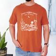 Read In Peace Skeleton Reading Book Halloween Bookish Men's Comfort Colors T-Shirt Yam Read In Peace Skeleton Reading Book Halloween Bookish Men's Comfort Colors T-Shirt Yam