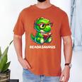 Readasaurus Reading Dinosaur Book Reader Bookworm Men's Comfort Colors T-Shirt Yam