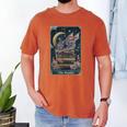 The Reader Tarot Card Book Dragon Romantasy Fantasy Bookish Men's Comfort Colors T-Shirt Yam