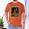 The Reader Tarot Card Book Lover Skeleton Art Goth Style Men's Comfort Colors T-Shirt Yam The Reader Tarot Card Book Lover Skeleton Art Goth Style Men's Comfort Colors T-Shirt Yam
