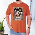 The Reader Tarot Card Shirt Bird Book Lover Bookworm Men's Comfort Colors T-Shirt Yam The Reader Tarot Card Shirt Bird Book Lover Bookworm Men's Comfort Colors T-Shirt Yam