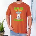 Take Me To Your Readers Alien Book Reading Bookaholic Men's Comfort Colors T-Shirt Yam