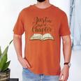 Reading Book Lover Club Librarian Just One More Chapter Men's Comfort Colors T-Shirt Yam