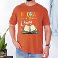 Reading Books Bibliophile Hooray It's Library Day Men's Comfort Colors T-Shirt Yam