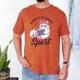 Reading Is My Favorite Sport Saying Cat And Book Lover Men's Comfort Colors T-Shirt Yam Reading Is My Favorite Sport Saying Cat And Book Lover Men's Comfort Colors T-Shirt Yam