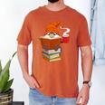 Reading Lover Book Graphic Gnome Men's Comfort Colors T-Shirt Yam